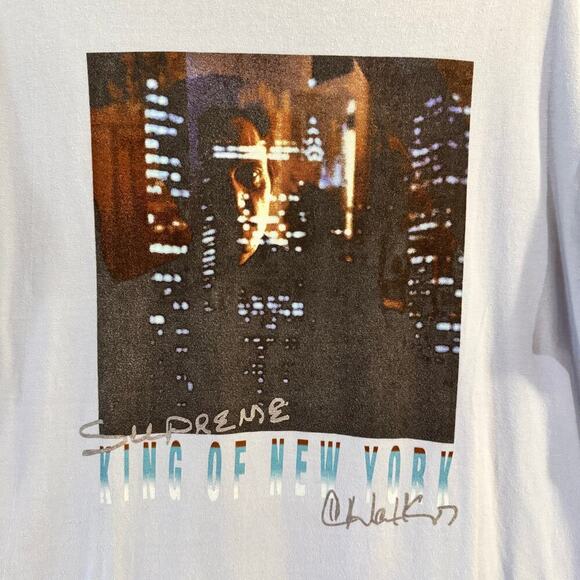 Supreme King of New York Tee Light Blue Streetwear USA Made Size Medium - Picture 4 of 6